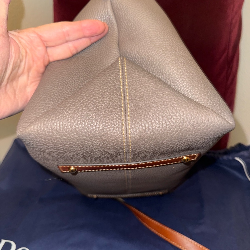 Dooney & Bourke Gray and Brown Satchel - Picture 13 of 16